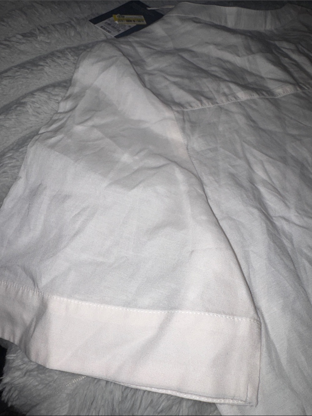 Universal Thread White Pintuck Henley Tunic Top - Picture 6 of 9